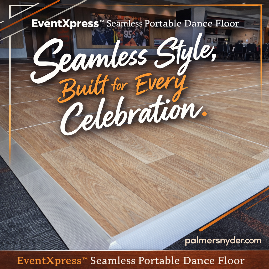 EventXpress™ Seamless Portable Dance Floor by Palmer Snyder — Seamless Style, Built for Every Celebration