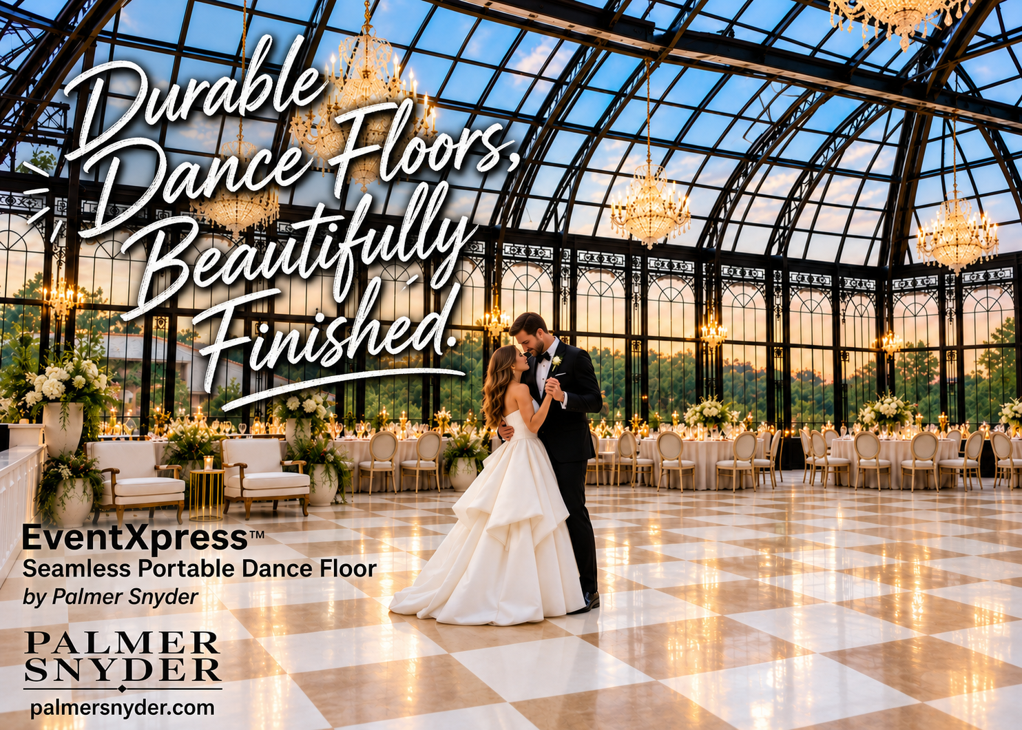 EventXpress™ Seamless Portable Dance Floor by Palmer Snyder — Durable Dance Floors, Beautifully Finished