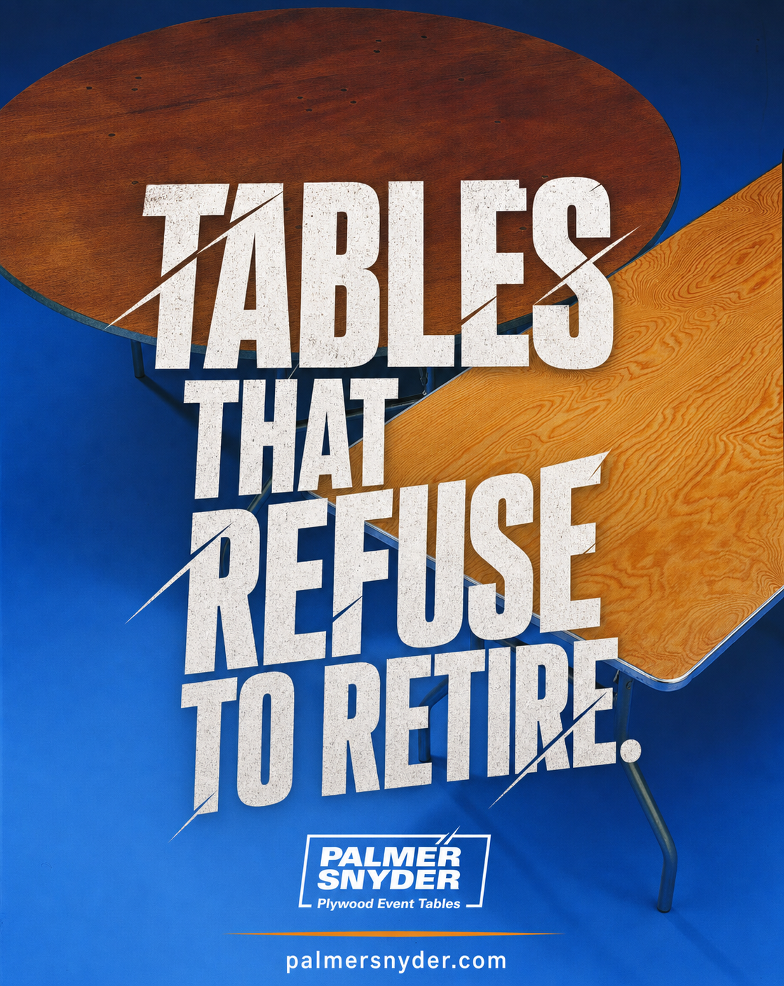 Plywood Event Tables by Palmer Snyder — Tables That Refuse To Retire